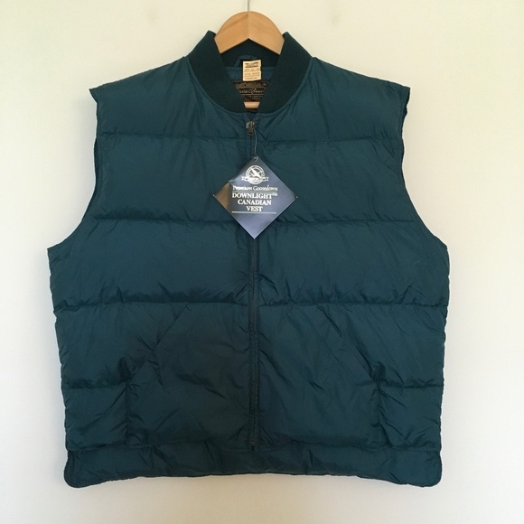 VTG Eddie Bauer Premium Goose Down Downlight Canadian Puffer Vest